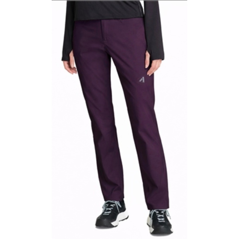 Eddie Bauer First Ascent Guide Pants Women 12 Purple Hiking Outdoor Stretch